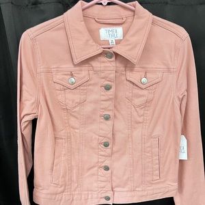 NWT Pink Womens Time and Tru Denim Jacket